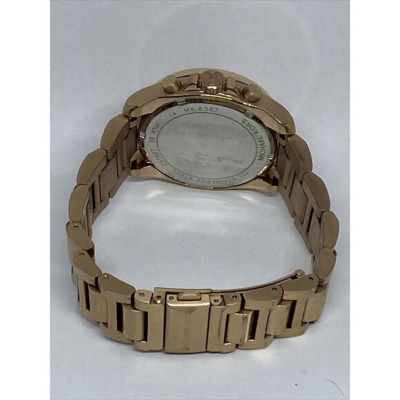 Michael Kors MK6367 Women's Stainless Steel Analog Rose Gold Quatrz Watch XX544 - Picture 10 of 12